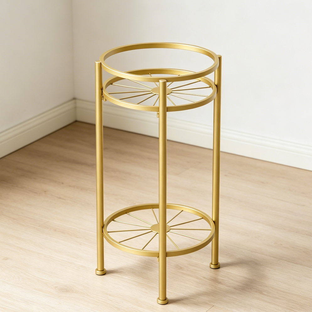 23 4" 2 Tier Metal Tall Plant Stand